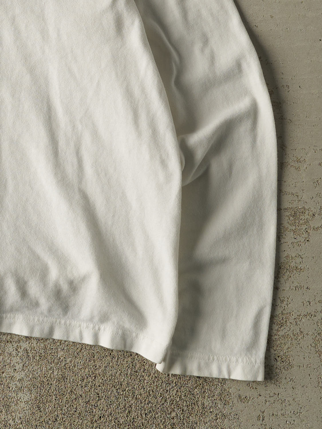 Vintage 90s White Striped Long Sleeve (L)