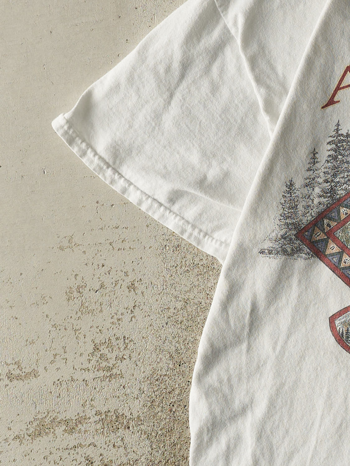 Vintage 90s White Alaska Tee (L)