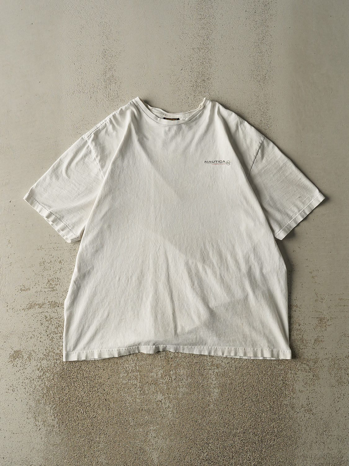 Vintage Y2K White Nautica Competition Tee (L/XL)