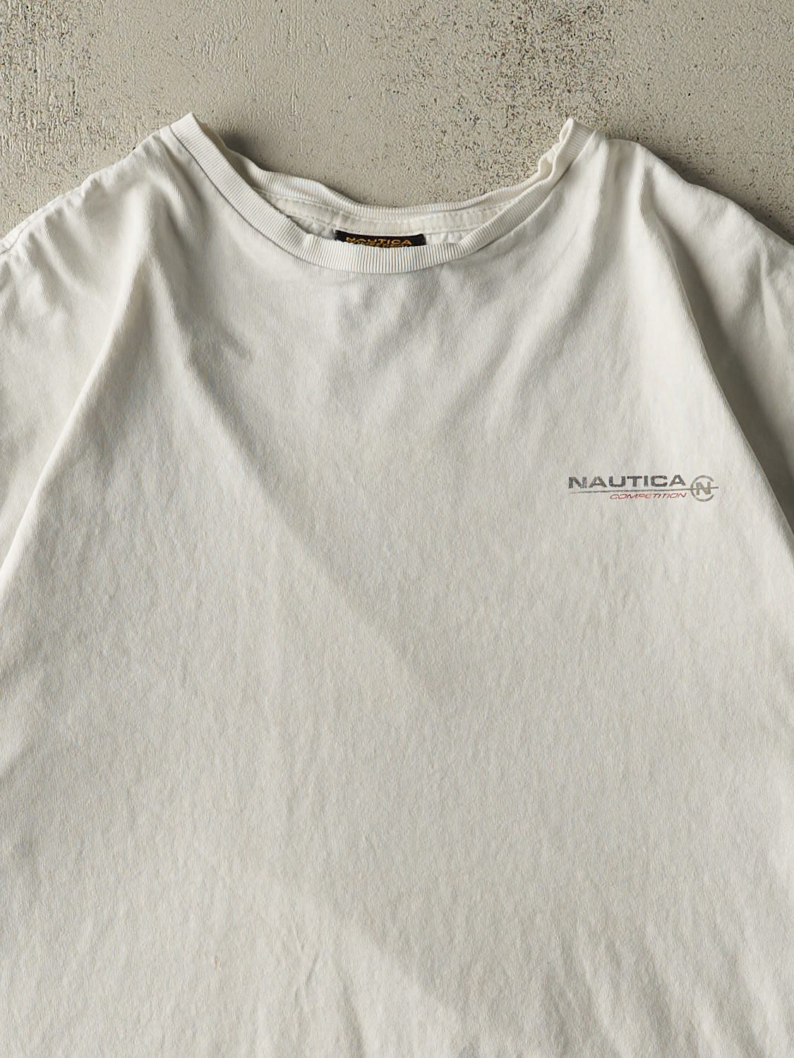 Vintage Y2K White Nautica Competition Tee (L/XL)