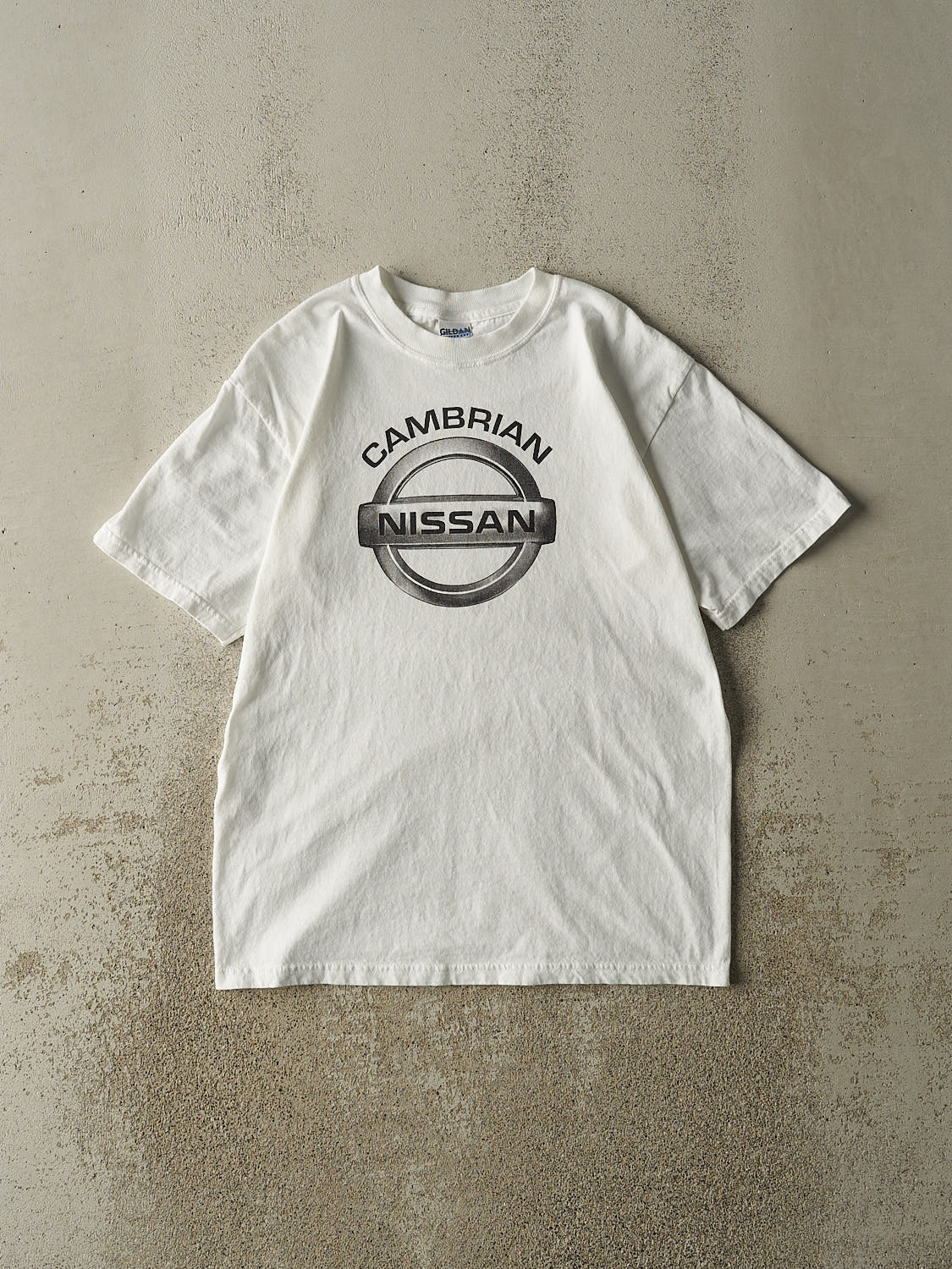 Vintage 90s White Nissan Tee (M/L)