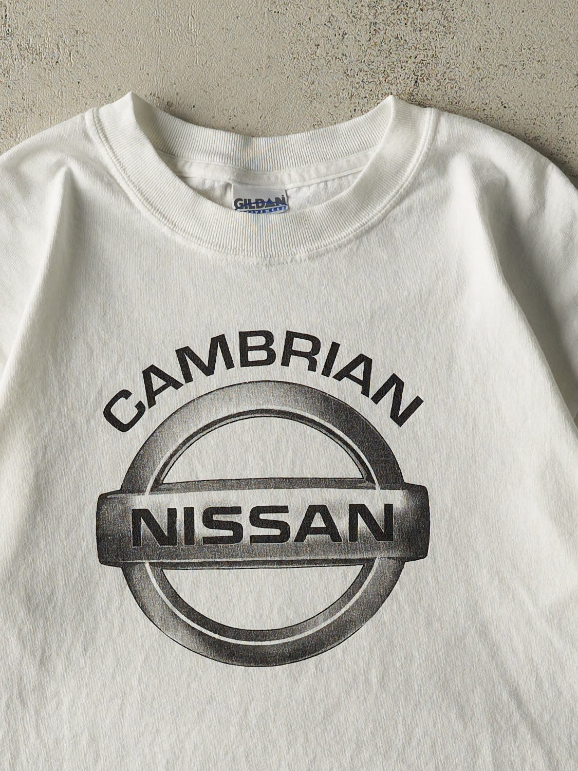 Vintage 90s White Nissan Tee (M/L)