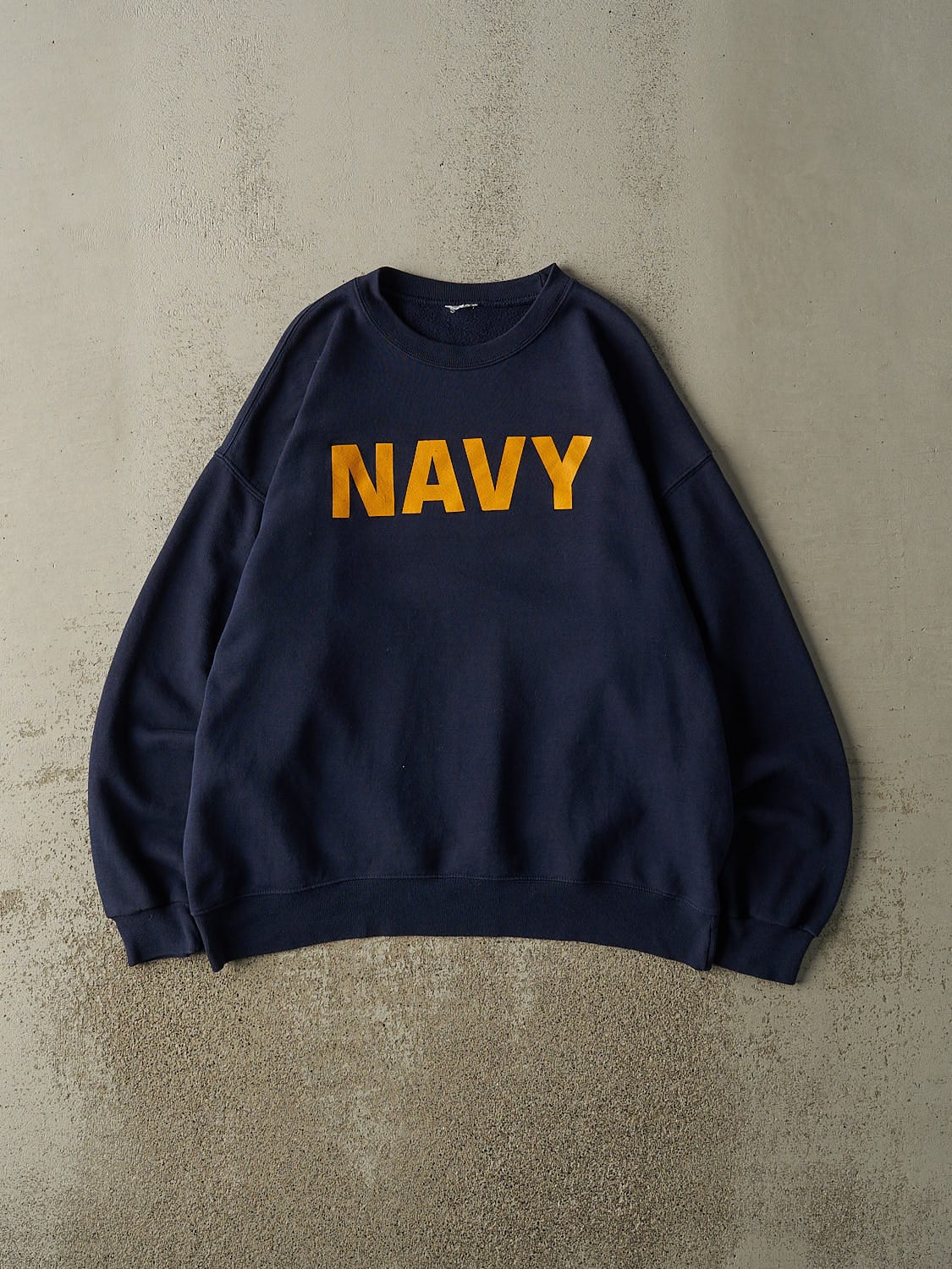 Vintage 90s Navy Blue US Navy Crewneck (XL)