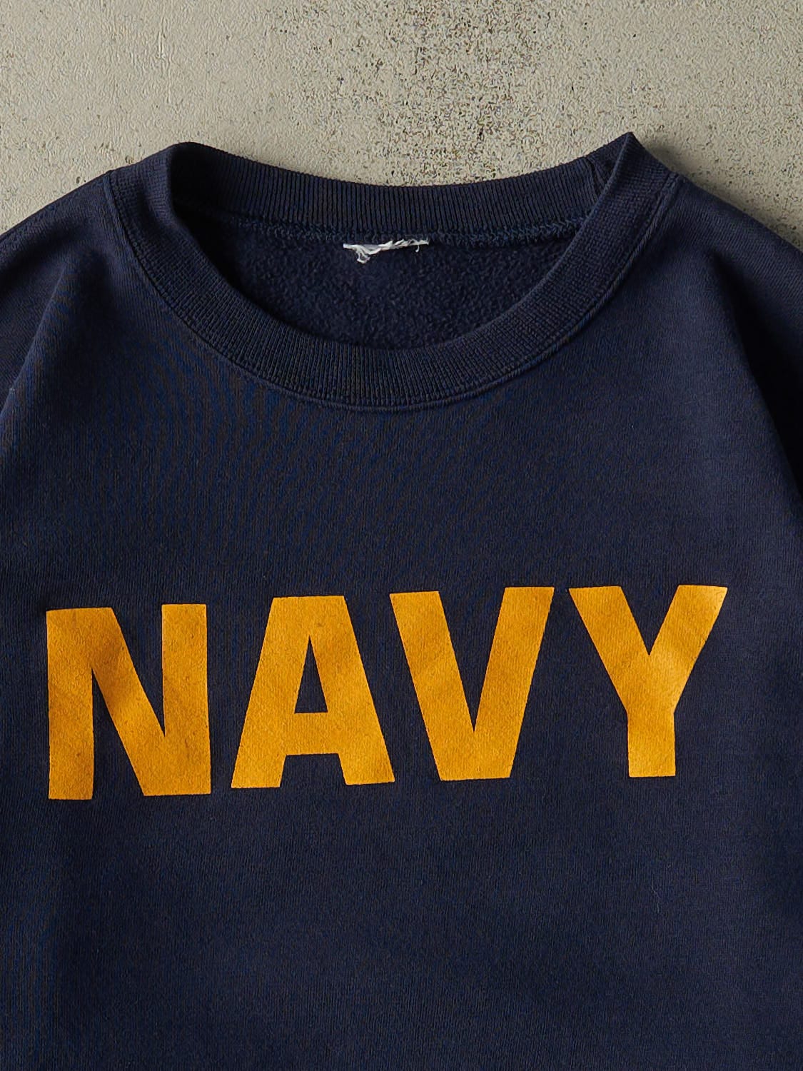 Vintage 90s Navy Blue US Navy Crewneck (XL)