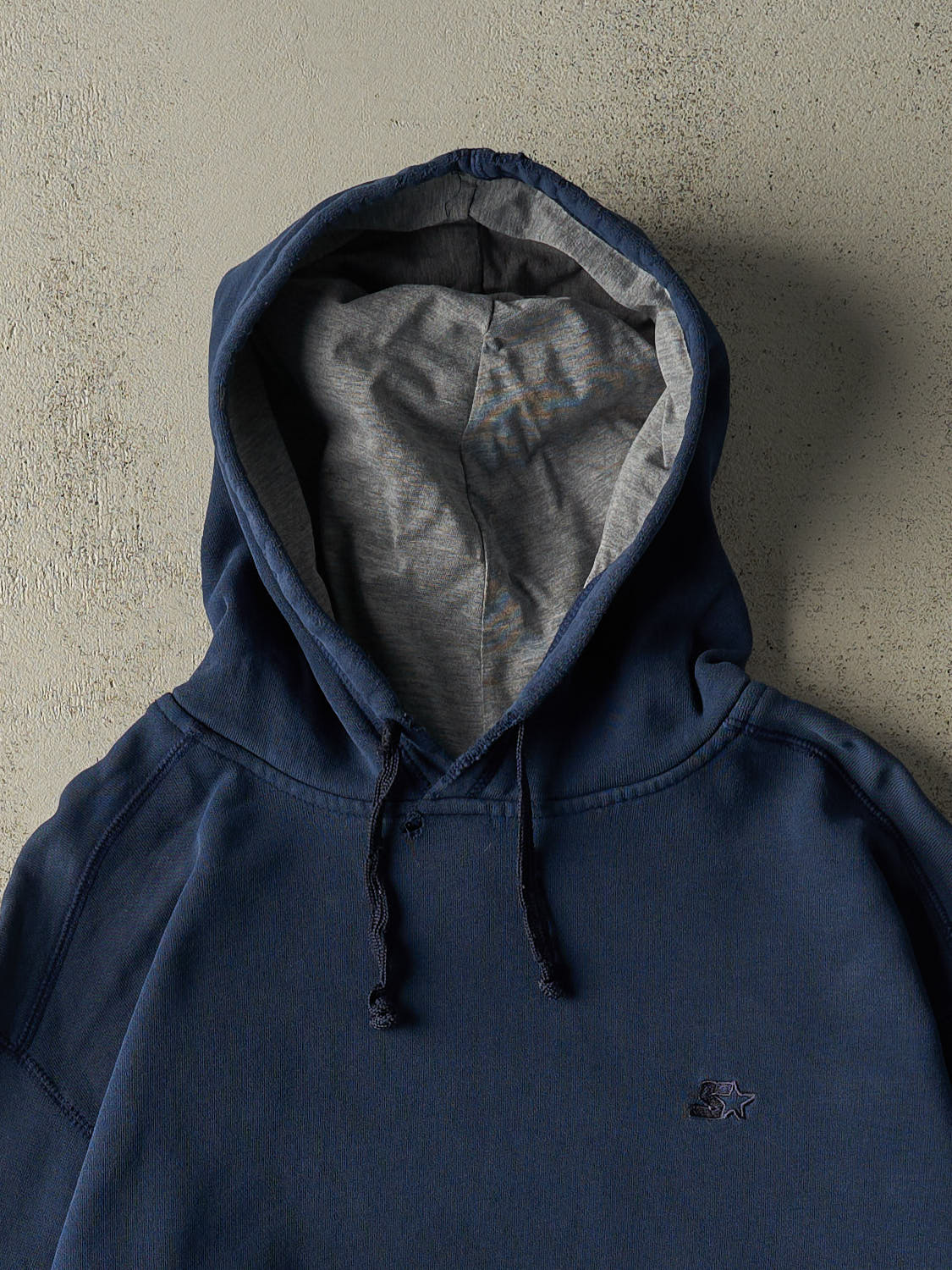 Vintage 90s Navy Blue Starter Embroidered Hoodie (L/XL)