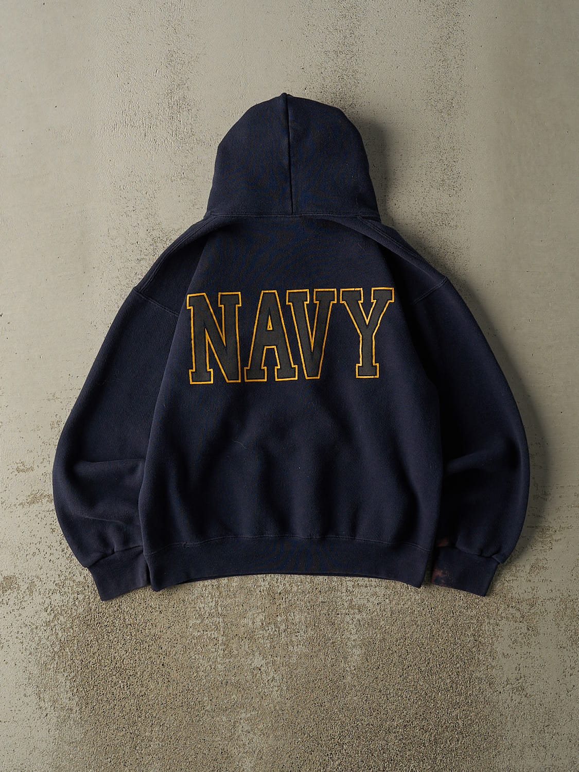 Vintage 90s Navy Blue US Navy Hoodie (XS)