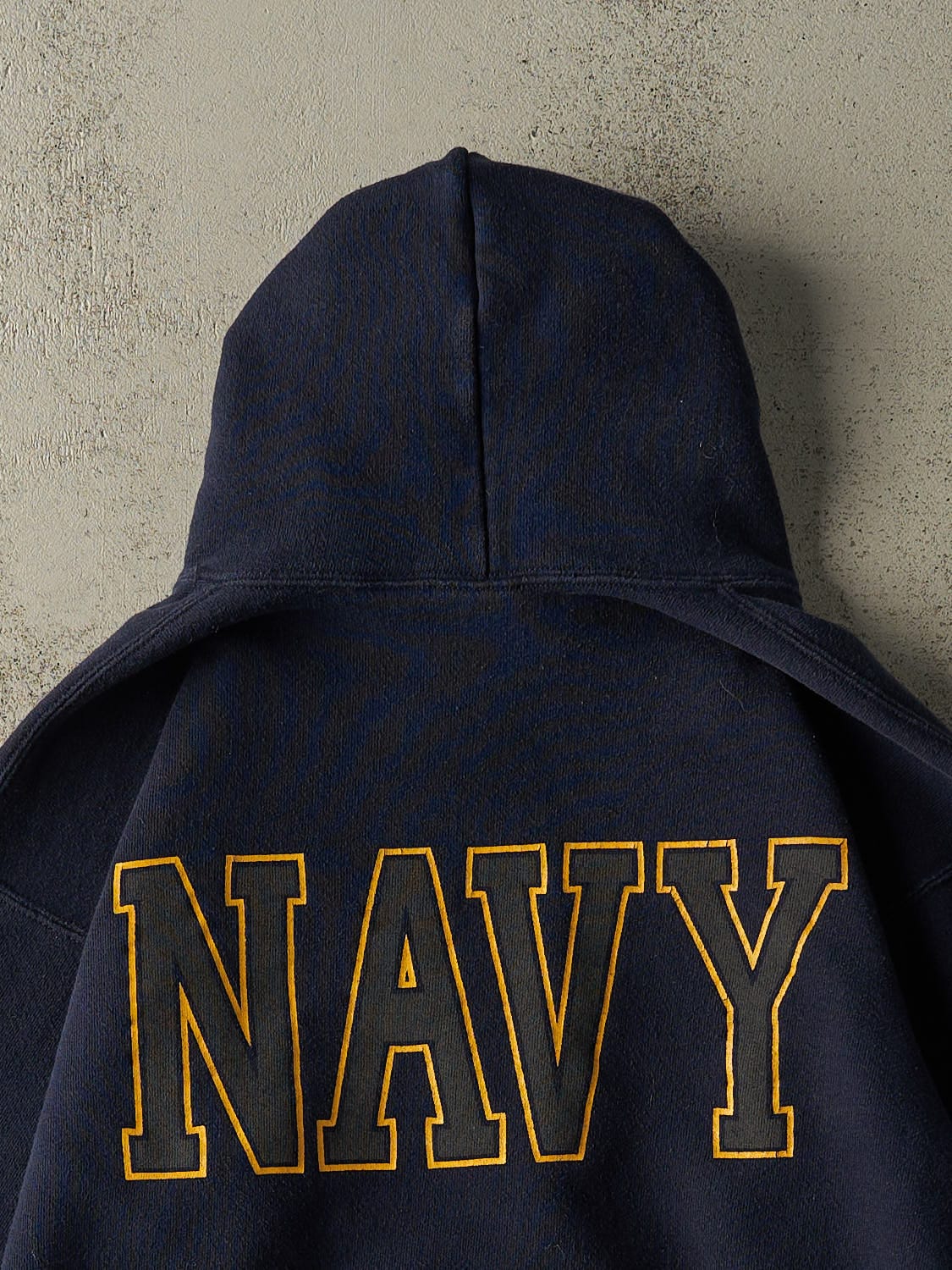 Vintage 90s Navy Blue US Navy Hoodie (XS)