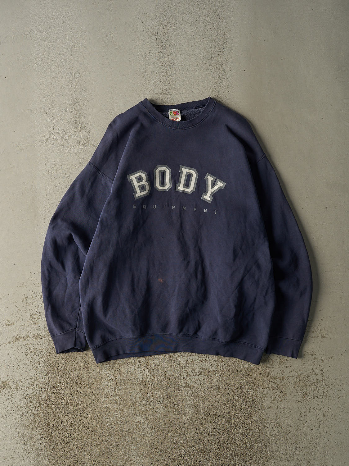 Vintage 90s Navy Blue Body Equipment Crewneck (XL/XXL)