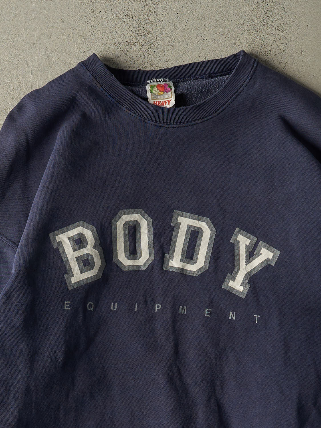Vintage 90s Navy Blue Body Equipment Crewneck (XL/XXL)