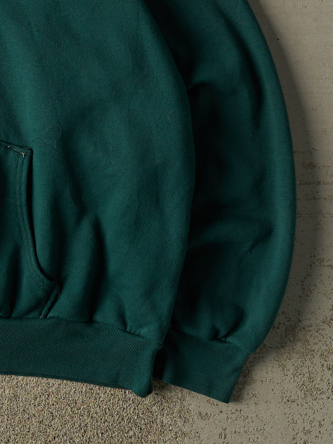 Vintage 80s Green Thermal Lined Zip Up Hoodie (XL)