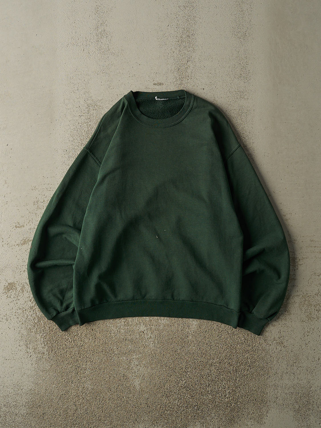 Vintage 90s Green Blank Crewneck (M)