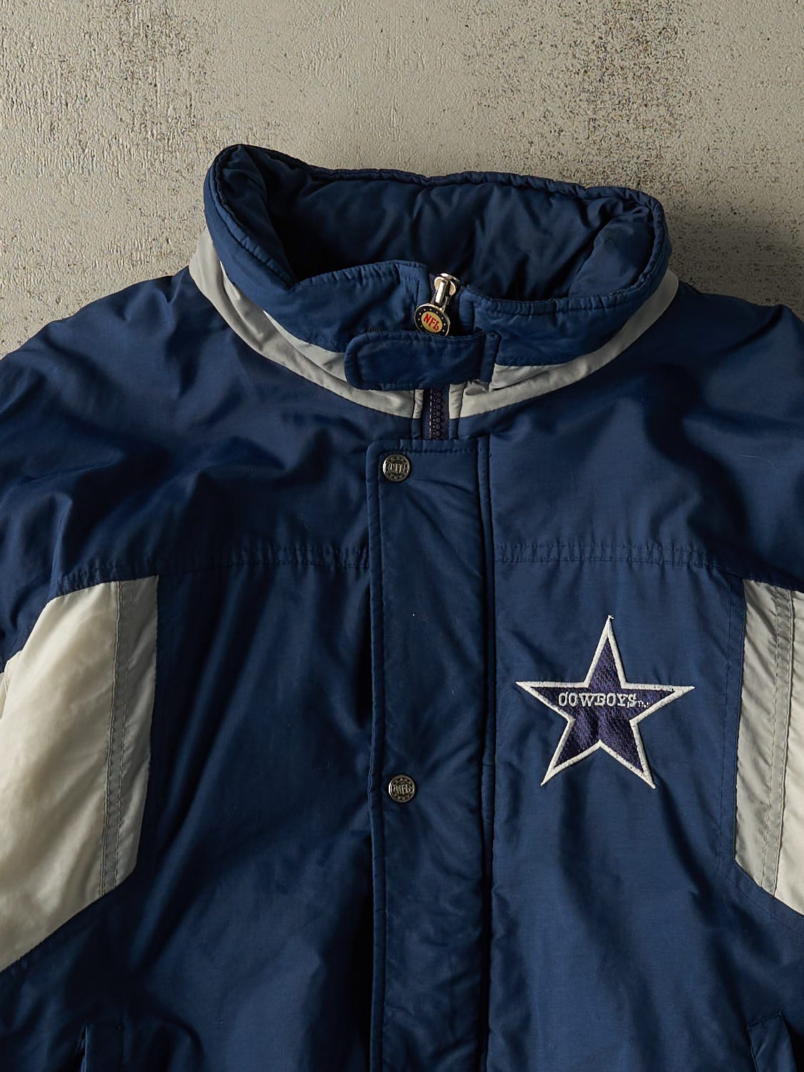 Vintage 90s Navy Blue Dallas Cowboys Jacket (M/L)