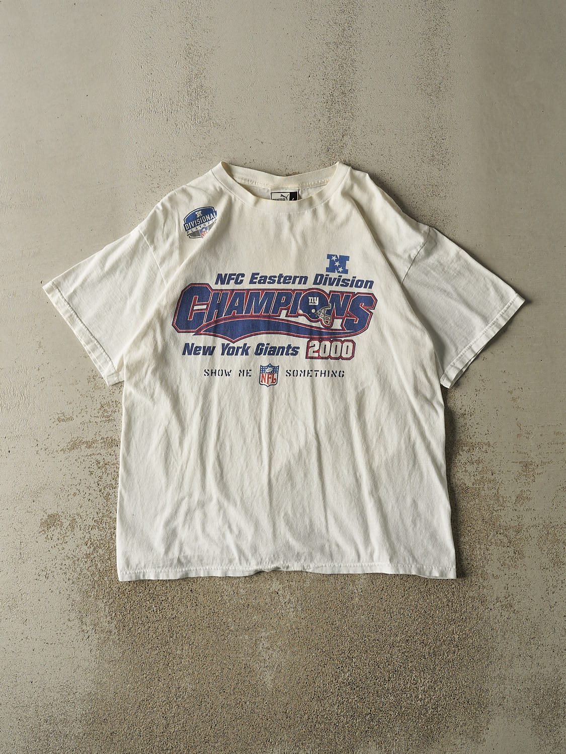 Vintage 09' White New York Giants NFC Champions Tee (XL)