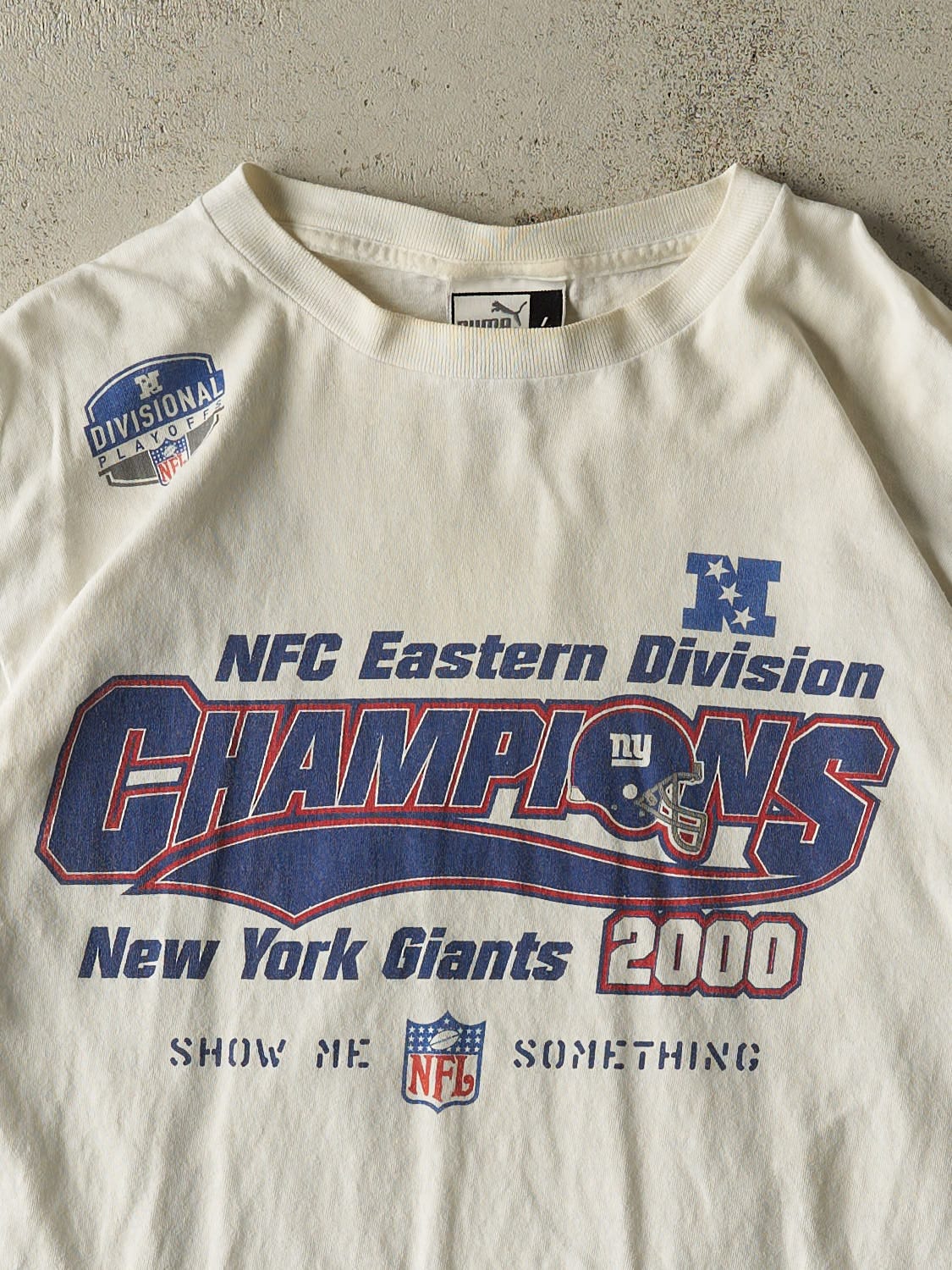 Vintage 09' White New York Giants NFC Champions Tee (XL)