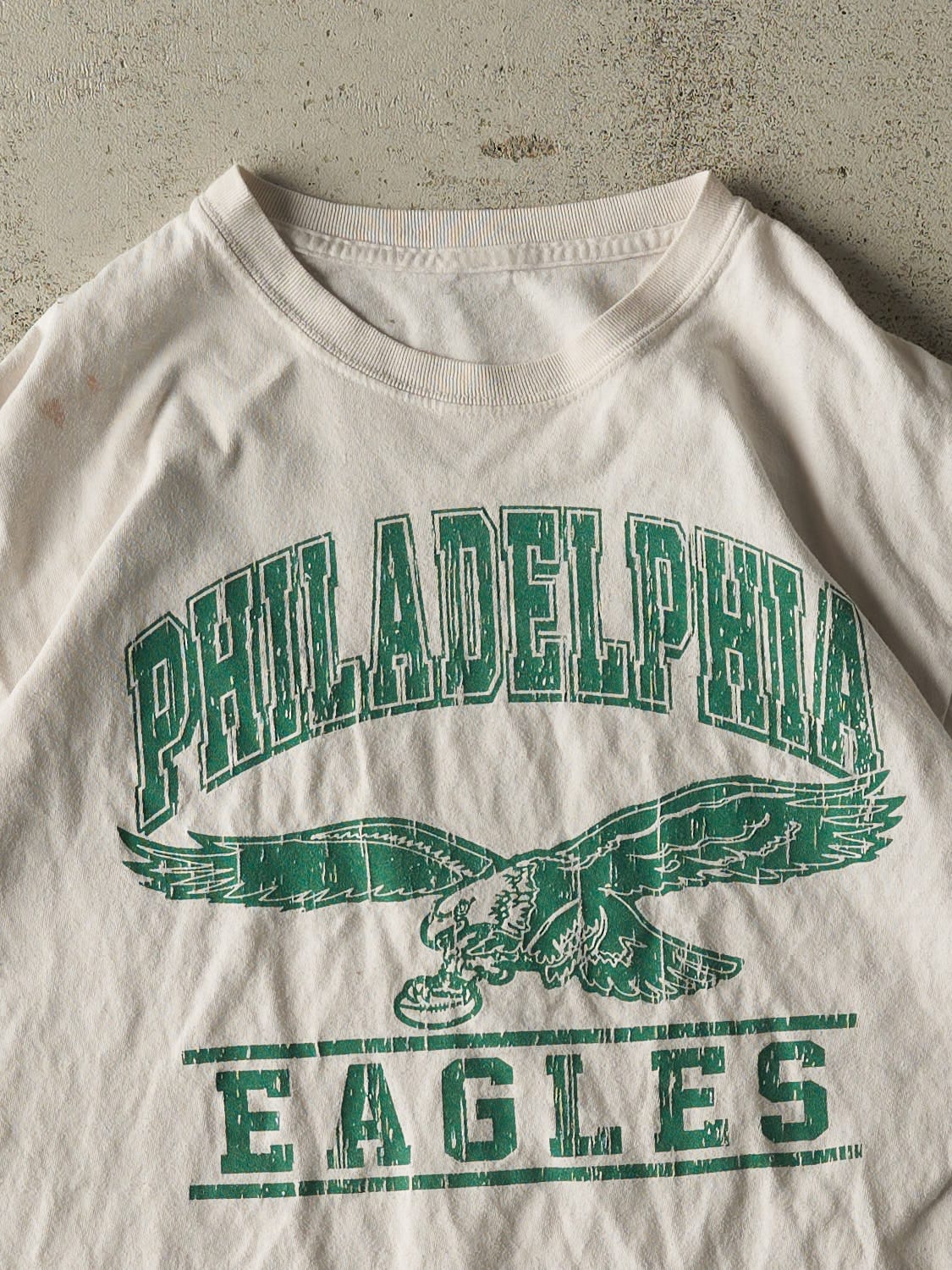 Vintage 90s White Philadelphia Eagles Tee (M)
