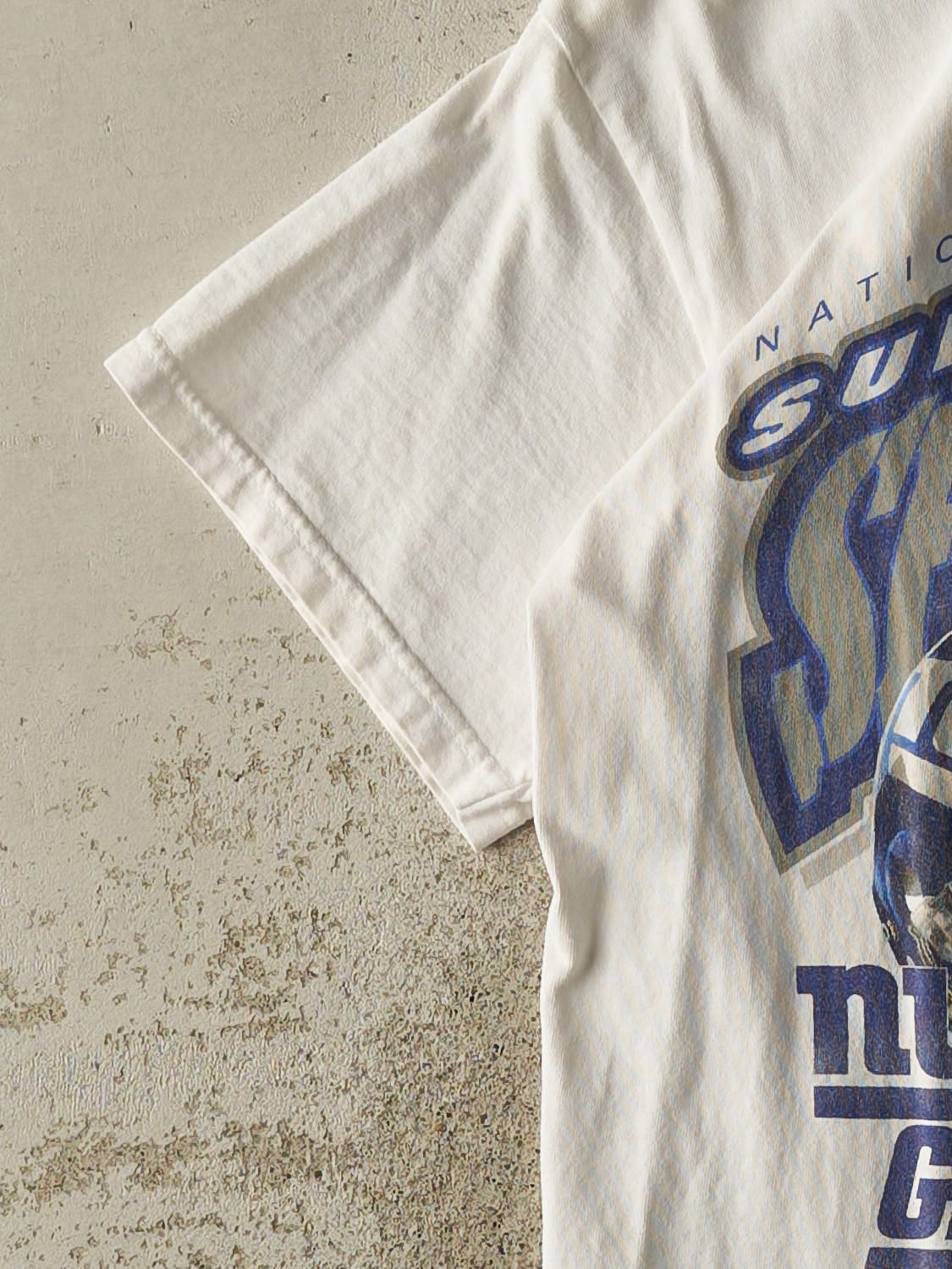 Vintage 01' White Super Bowl XXXV Tee (S/M)