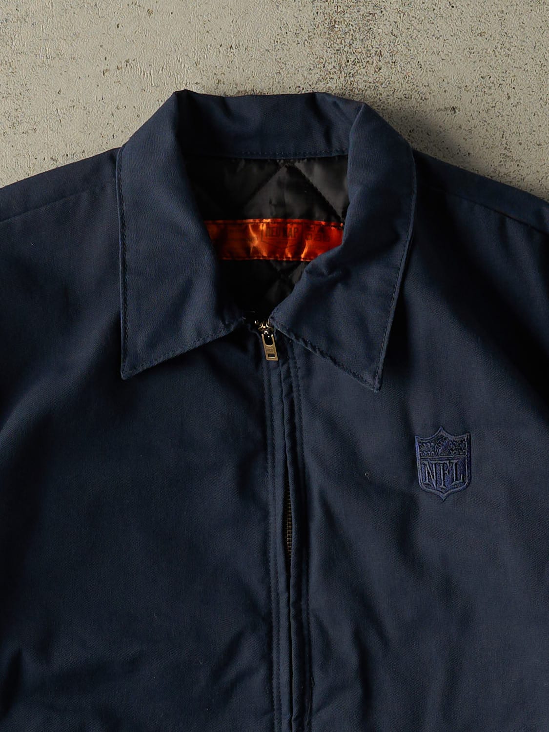 Vintage 90s Navy Blue NFL Embroidered Workwear Jacket (L)