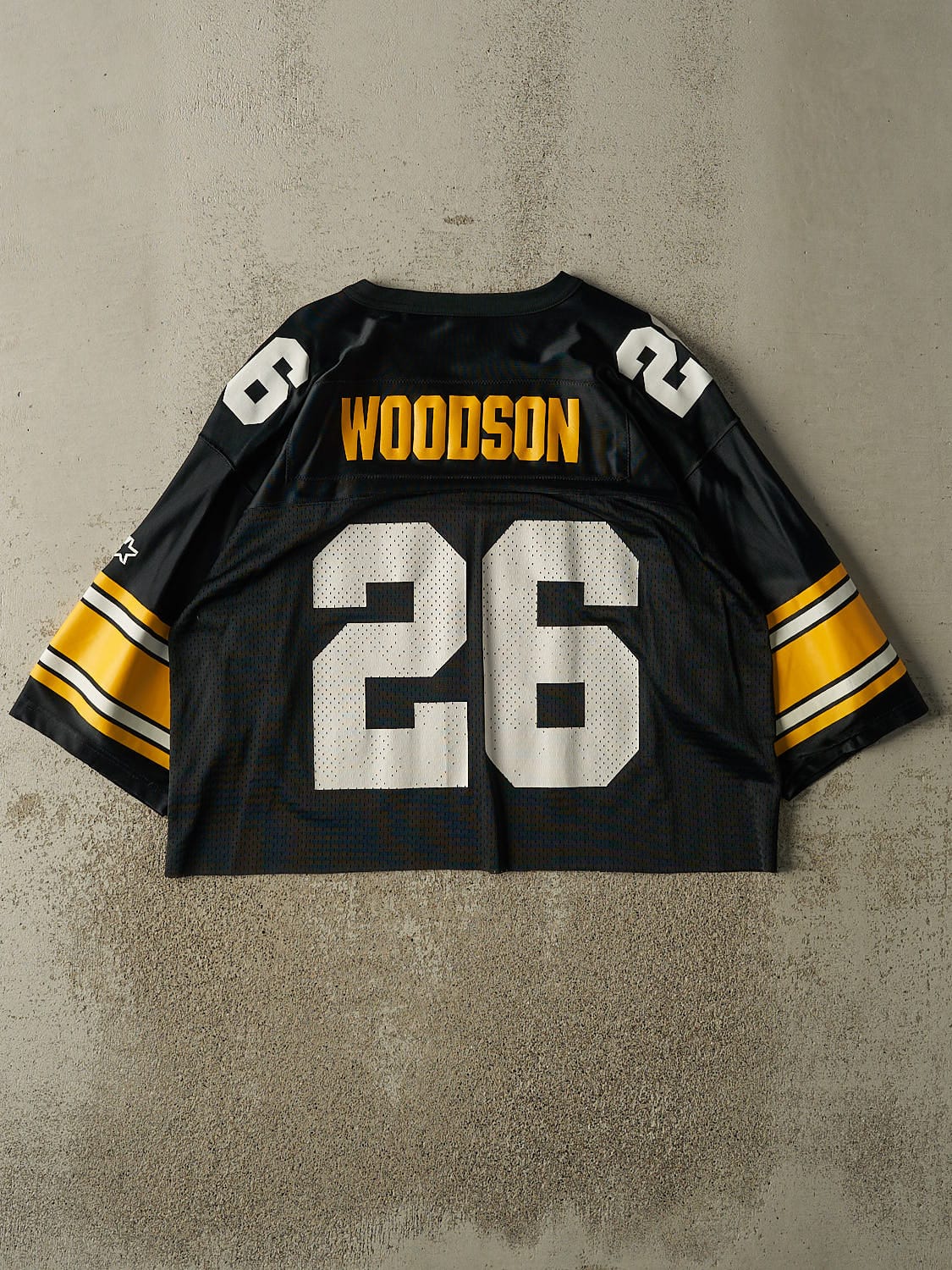 Vintage 90s Black Pittsburgh Steelers #26 Woodson Jersey (L)