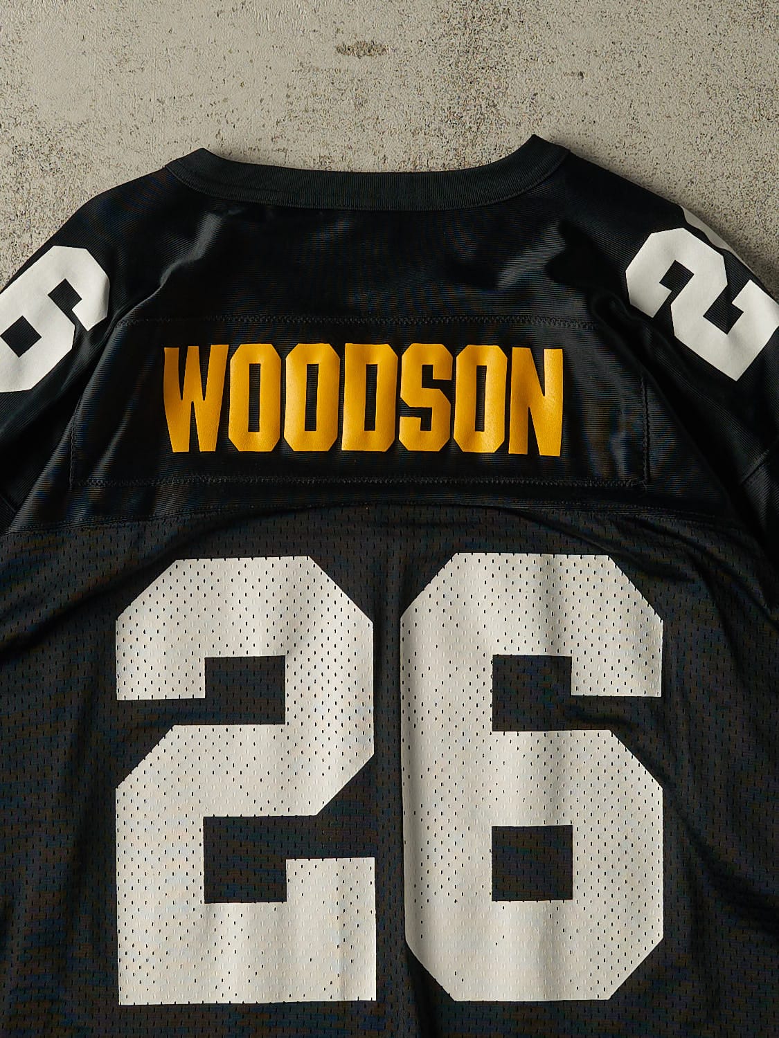 Vintage 90s Black Pittsburgh Steelers #26 Woodson Jersey (L)