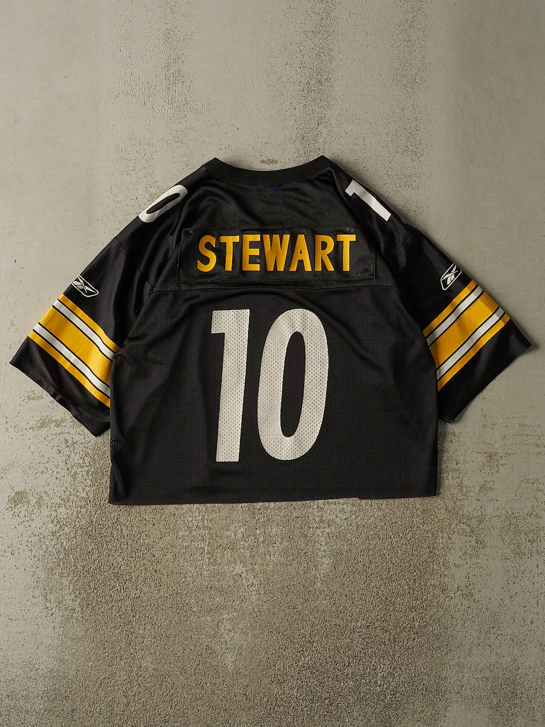 Vintage Y2K Black Pittsburgh Steelers #10 Stewart Jersey (L)