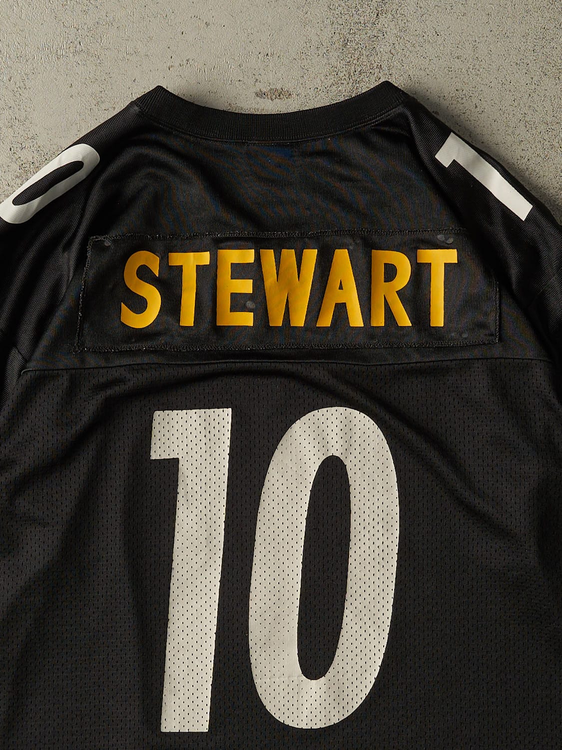 Vintage Y2K Black Pittsburgh Steelers #10 Stewart Jersey (L)