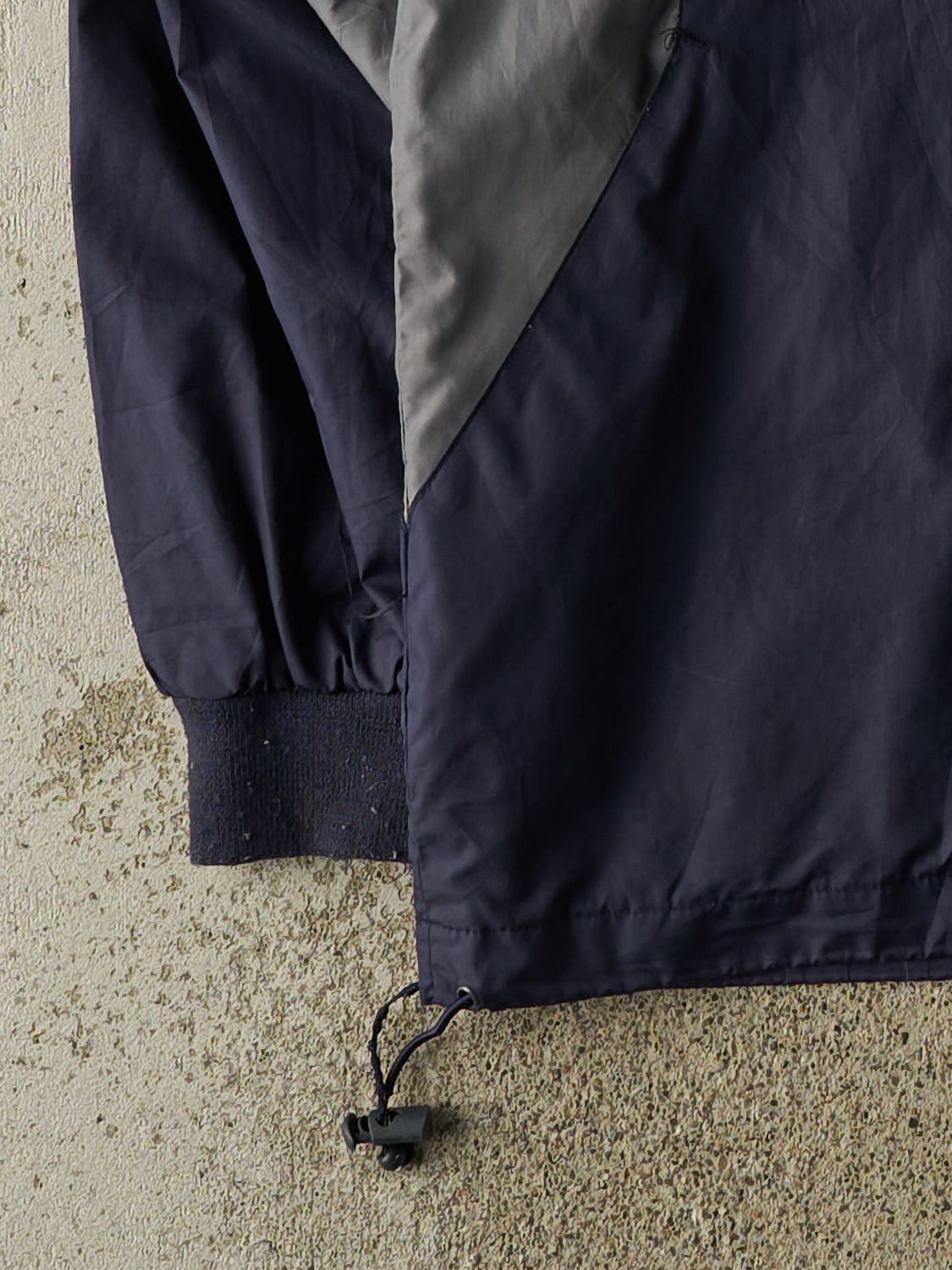 Vintage Y2K Navy Blue Buffalo Bills Embroidered Windbreaker Jacket (XL)