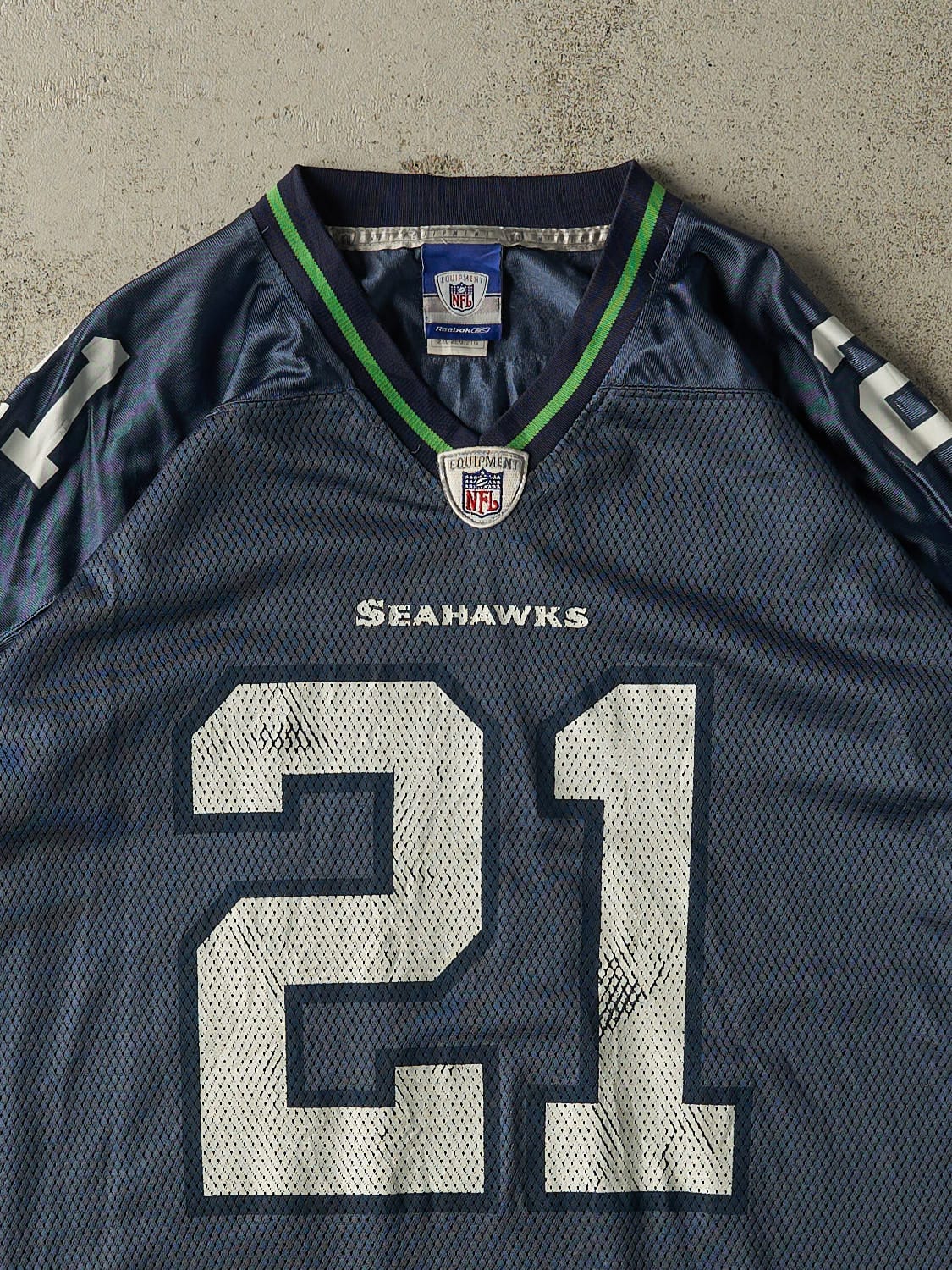 Vintage Y2K Navy Blue Seattle Seahawks #21 Jennings Jersey (XL)