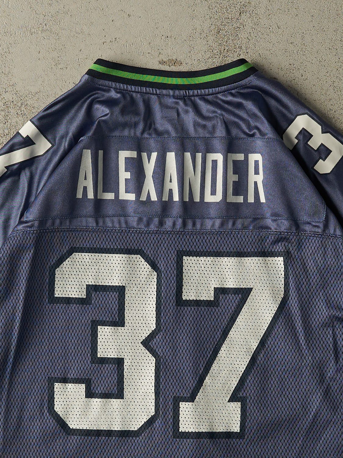 Vintage Y2K Blue Seattle Seahawks #37 Alexander Jersey (M/L)