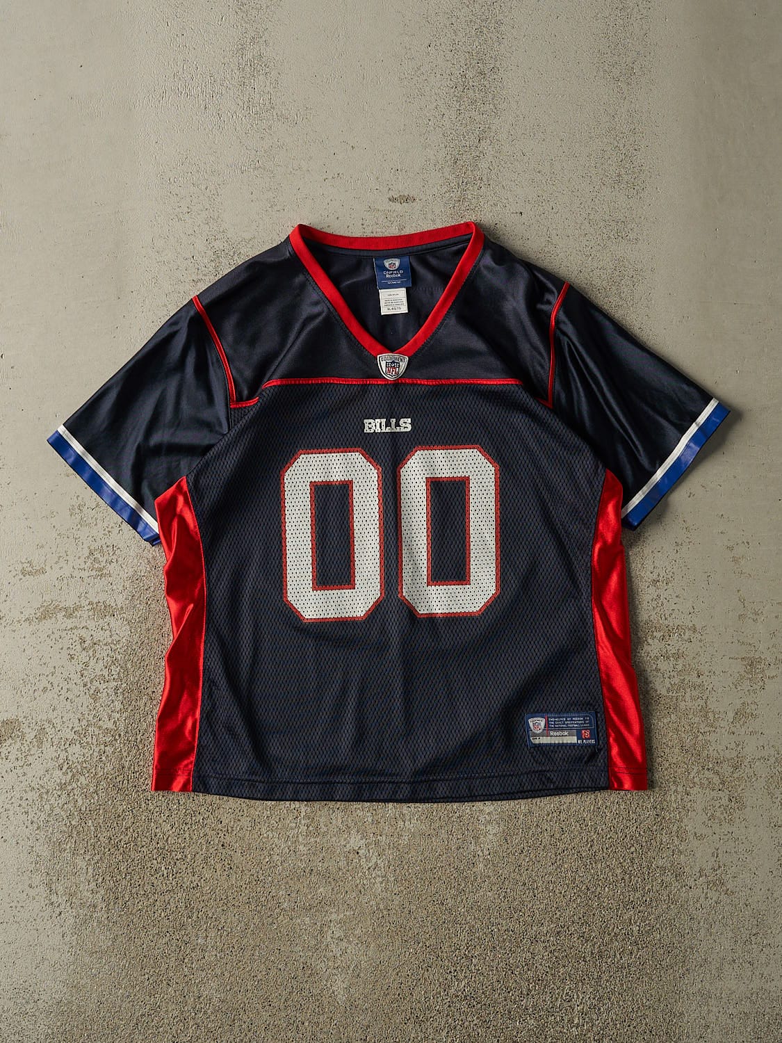 Vintage Y2K Navy Blue Buffalo Bills Jersey (M)