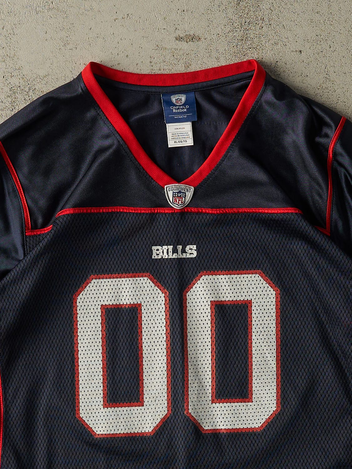 Vintage Y2K Navy Blue Buffalo Bills Jersey (M)