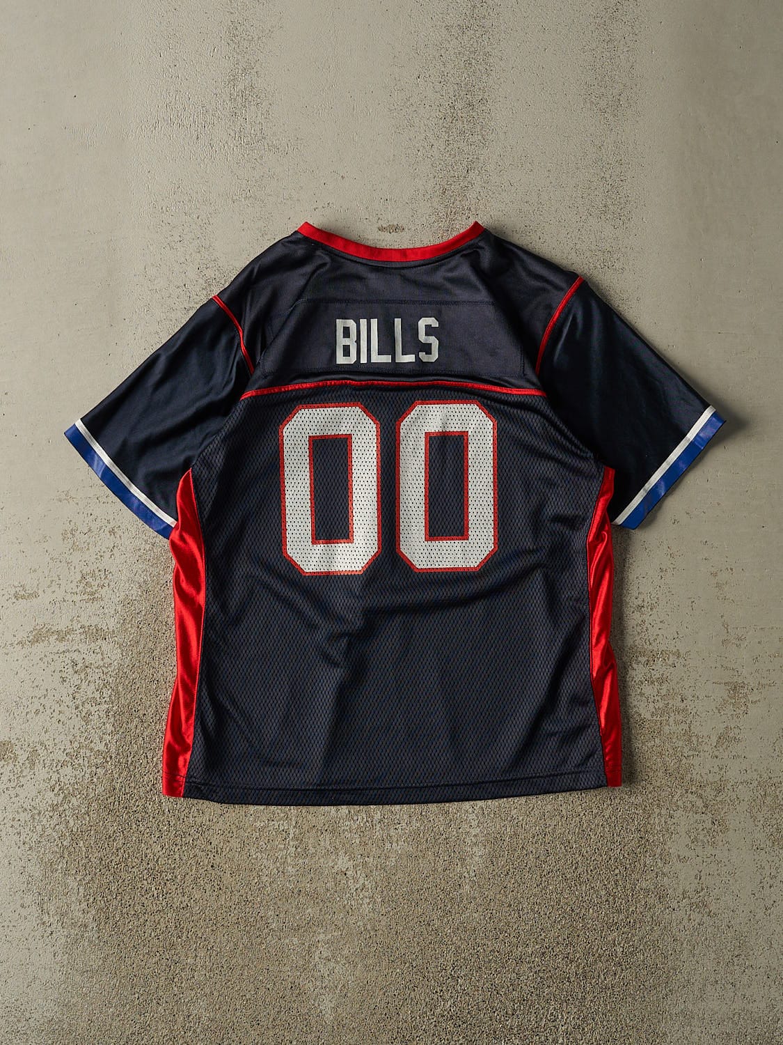 Vintage Y2K Navy Blue Buffalo Bills Jersey (M)