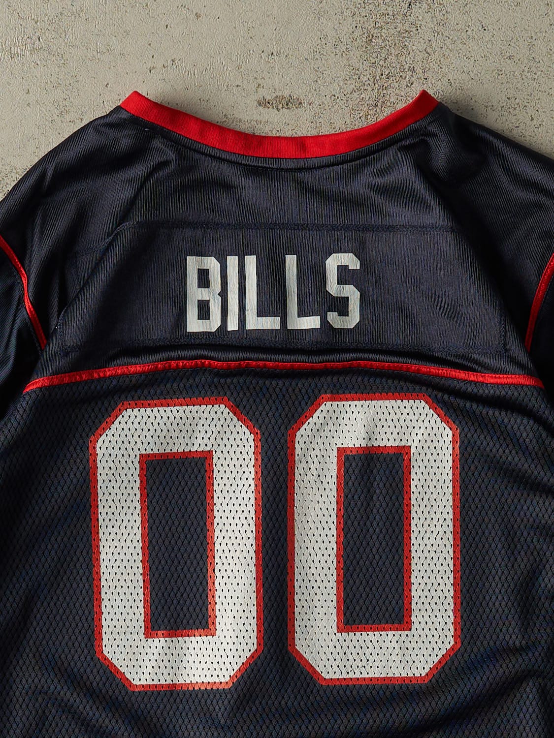 Vintage Y2K Navy Blue Buffalo Bills Jersey (M)