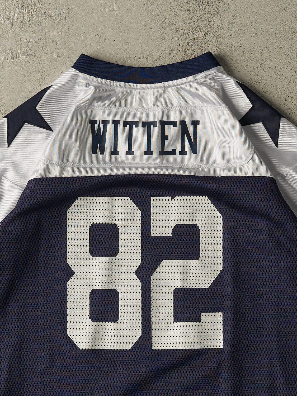 Vintage Y2K Navy Blue Dallas Cowboys #82 Jason Witten Jersey (M/L)