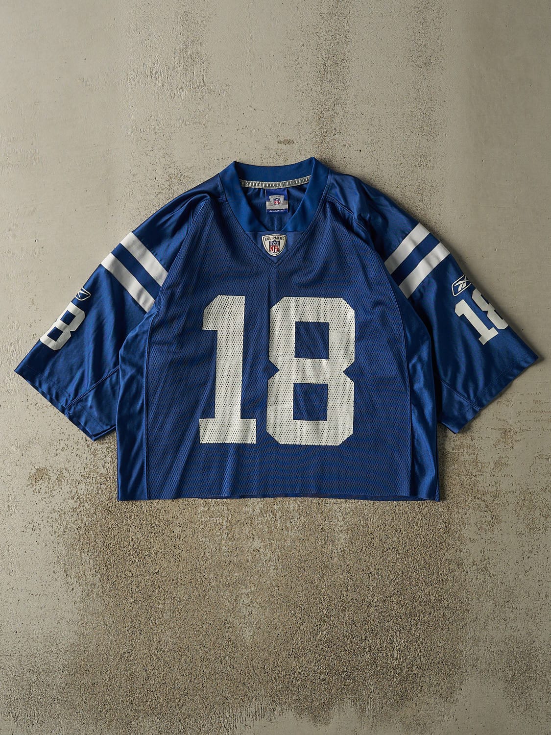 Vintage Y2K Blue Indianapolis Colts #18 Manning Jersey (S/M)
