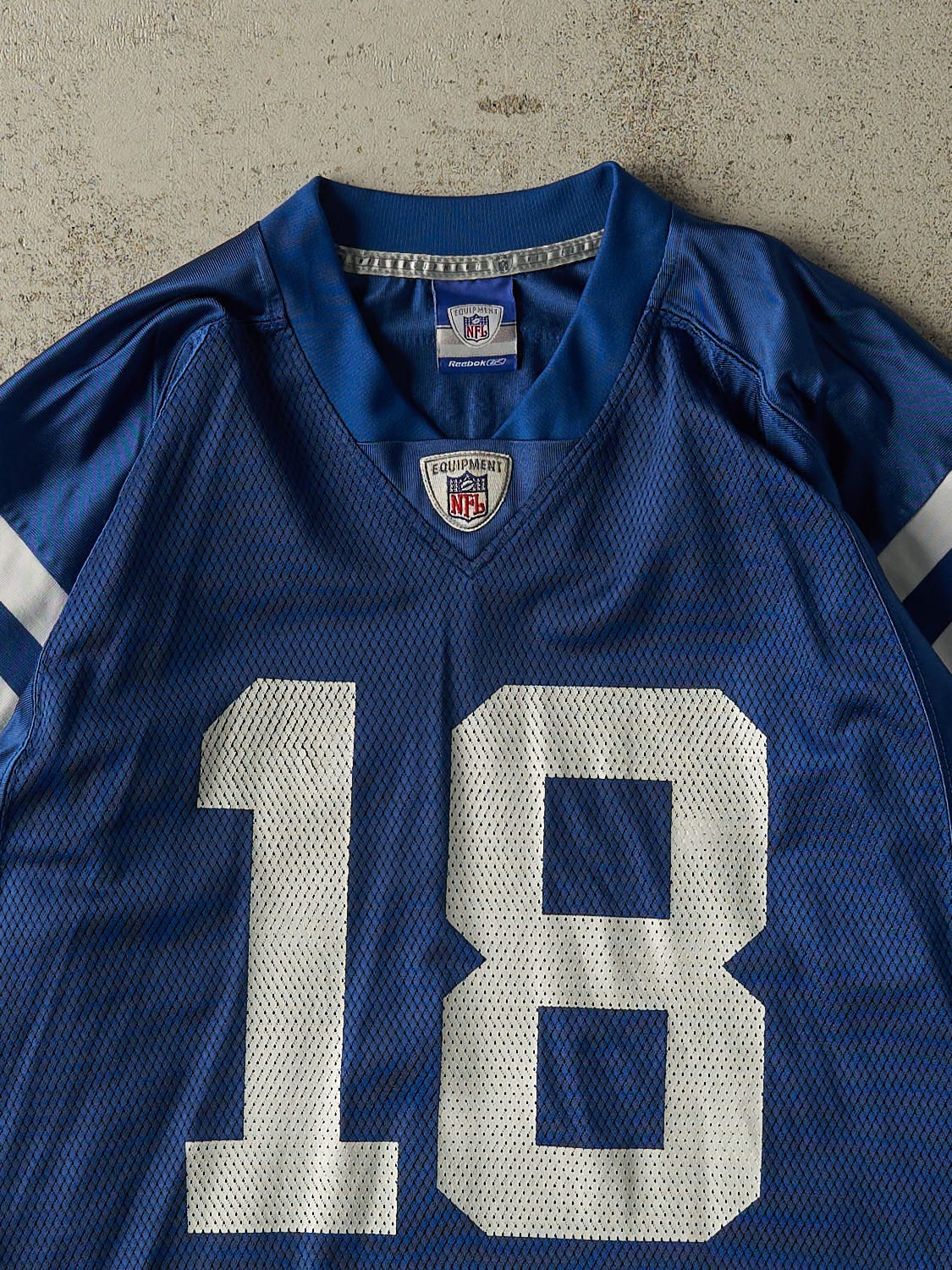 Vintage Y2K Blue Indianapolis Colts #18 Manning Jersey (S/M)