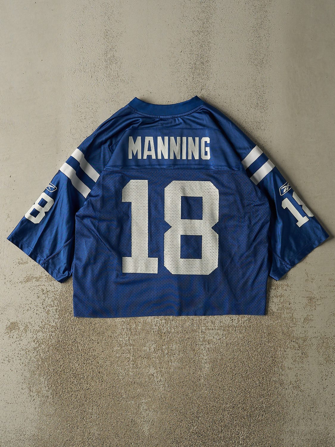 Vintage Y2K Blue Indianapolis Colts #18 Manning Jersey (S/M)