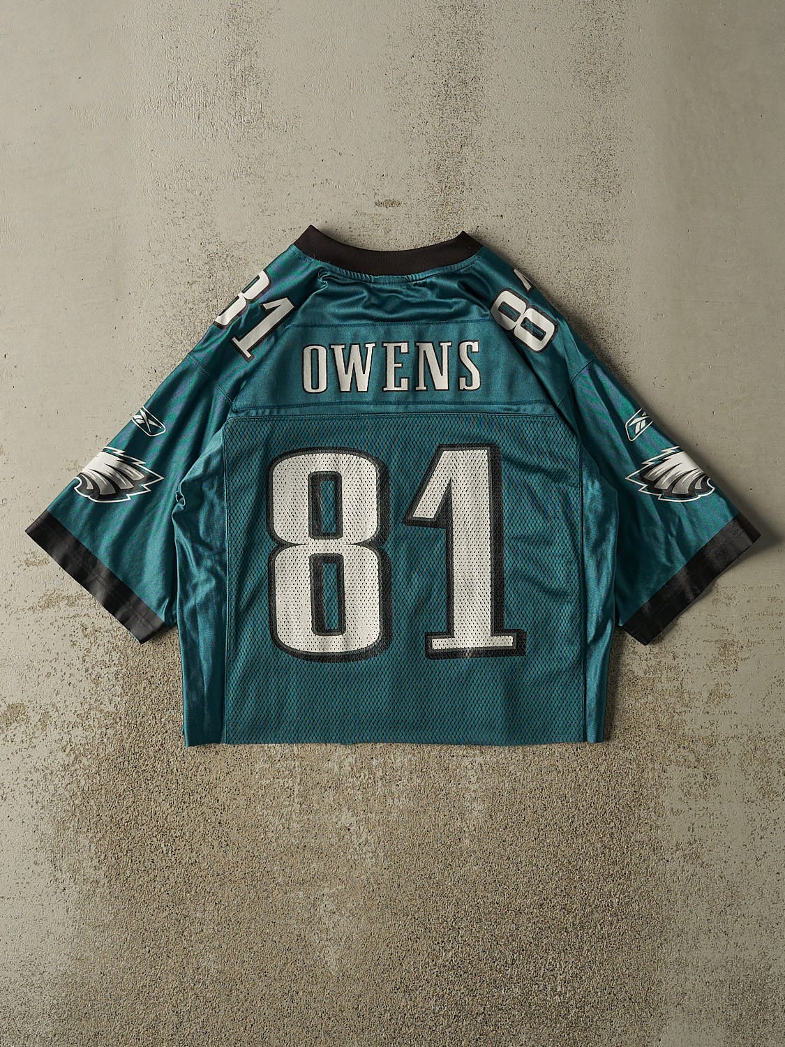 Vintage Y2K Teal Philadelphia Eagles #81 Terrell Owens Jersey (S/M)