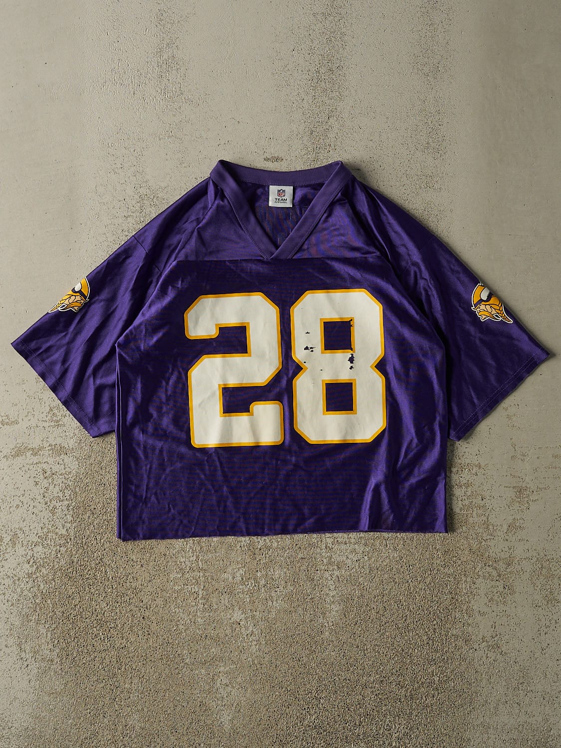 Vintage Y2K Purple Minnesota Vikings #28 Adrian Peterson Jersey (S/M)