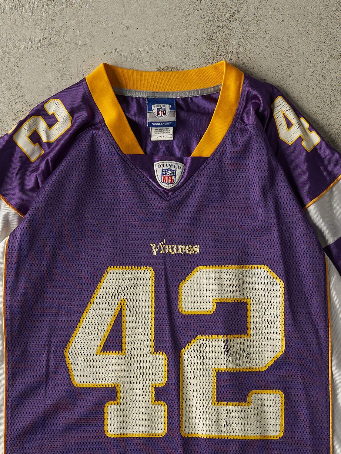 Vintage Y2K Purple Minnesota Vikings #42 Darren Sharper Jersey (M)
