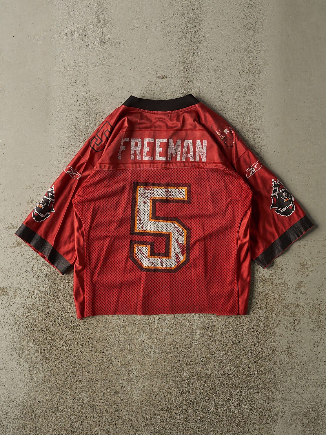 Vintage Y2K Red Tampa Bay Buccaneers #5 Freeman Jersey (S)