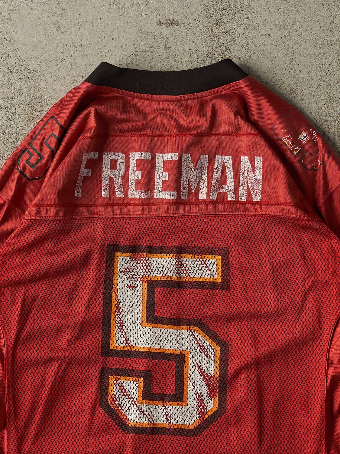 Vintage Y2K Red Tampa Bay Buccaneers #5 Freeman Jersey (S)