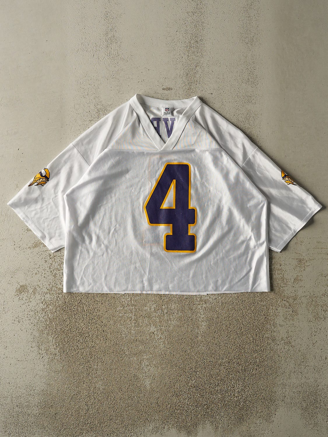 Vintage Y2K White Minnesota Vikings #4 Brett Favre Jersey (M/L)
