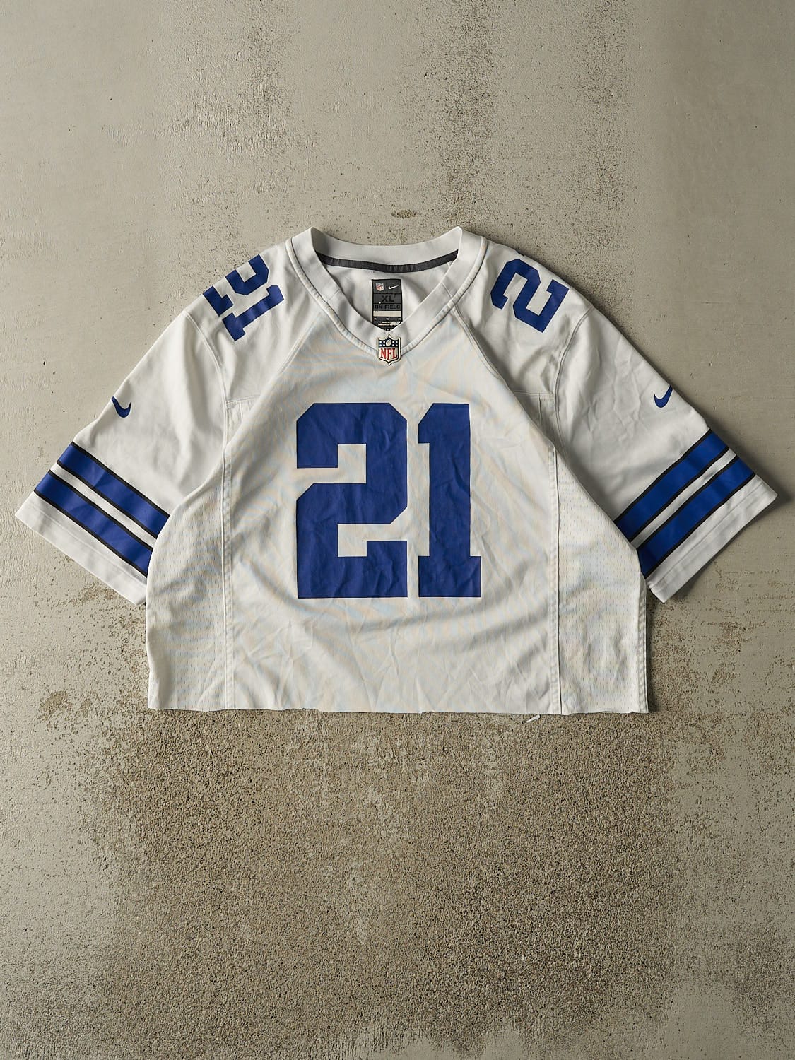 Vintage Y2K White Dallas Cowboys #21 Elliott Jersey (M/L)
