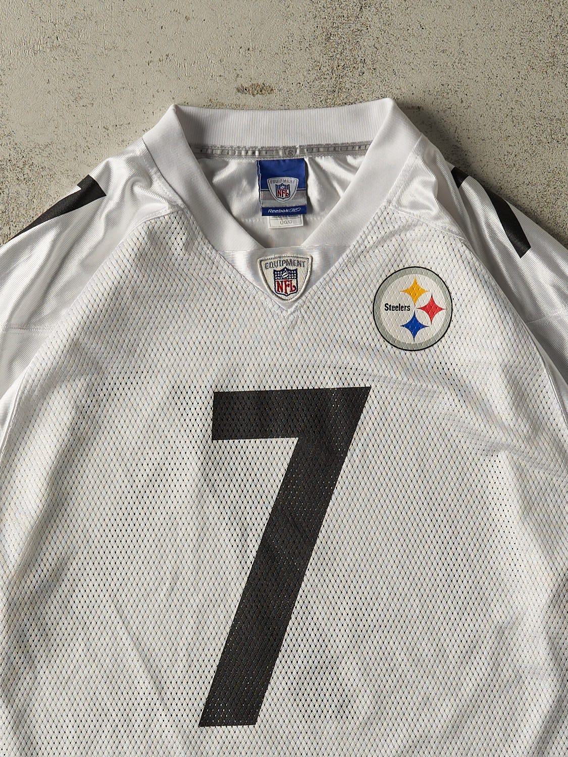 Vintage Y2K White Pittsburgh Steelers #7 Ben Roethlisberger Jersey (M)