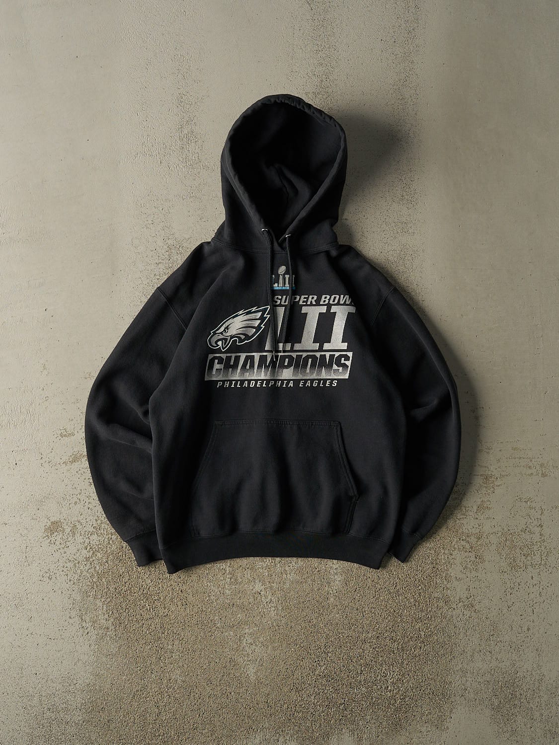 18' Black Philadelphia Eagles Super Bowl Champions Hoodie (M)