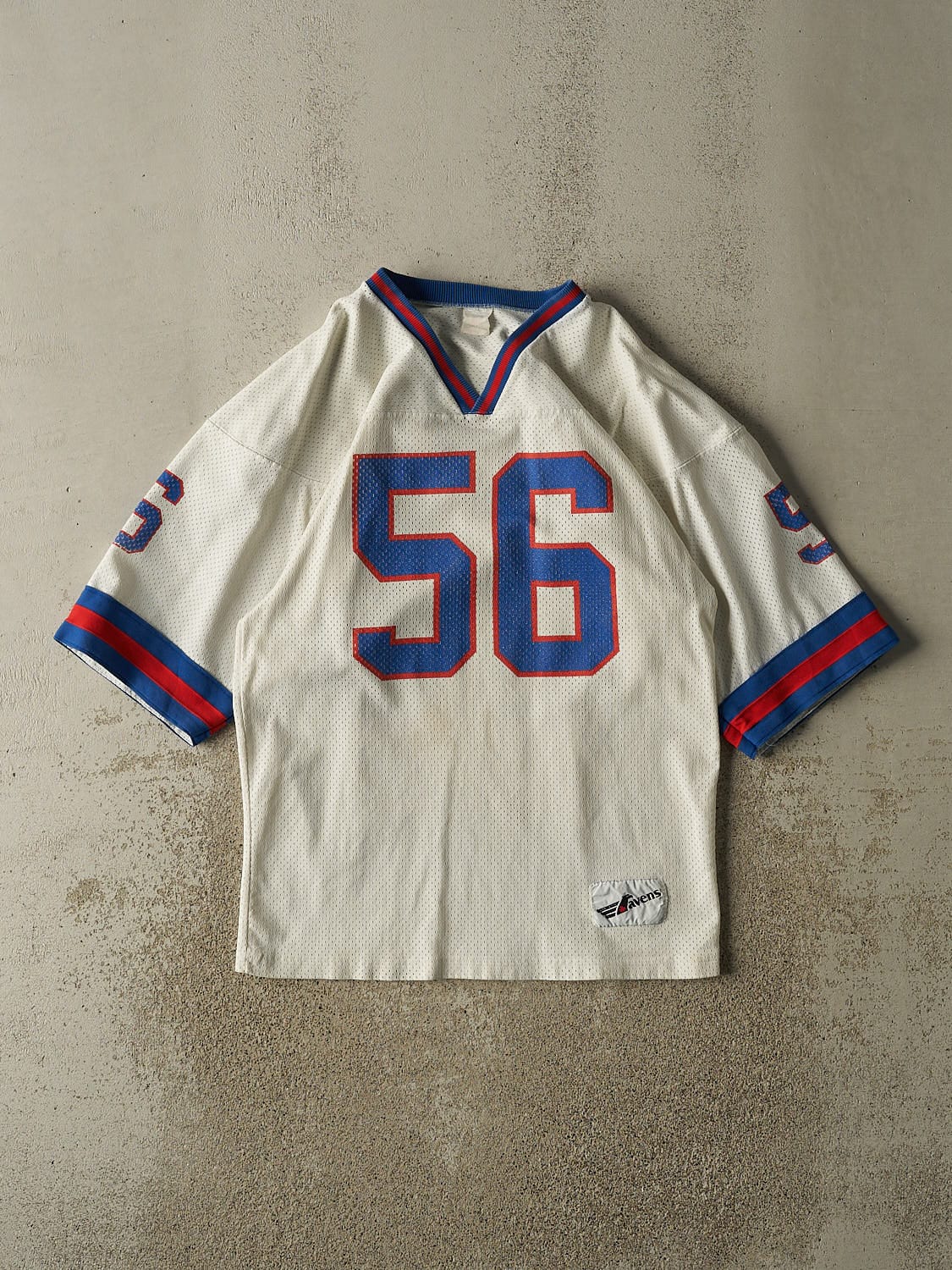 Vintage 80s White New York Giants #56 Lawrence Taylor Jersey (L)