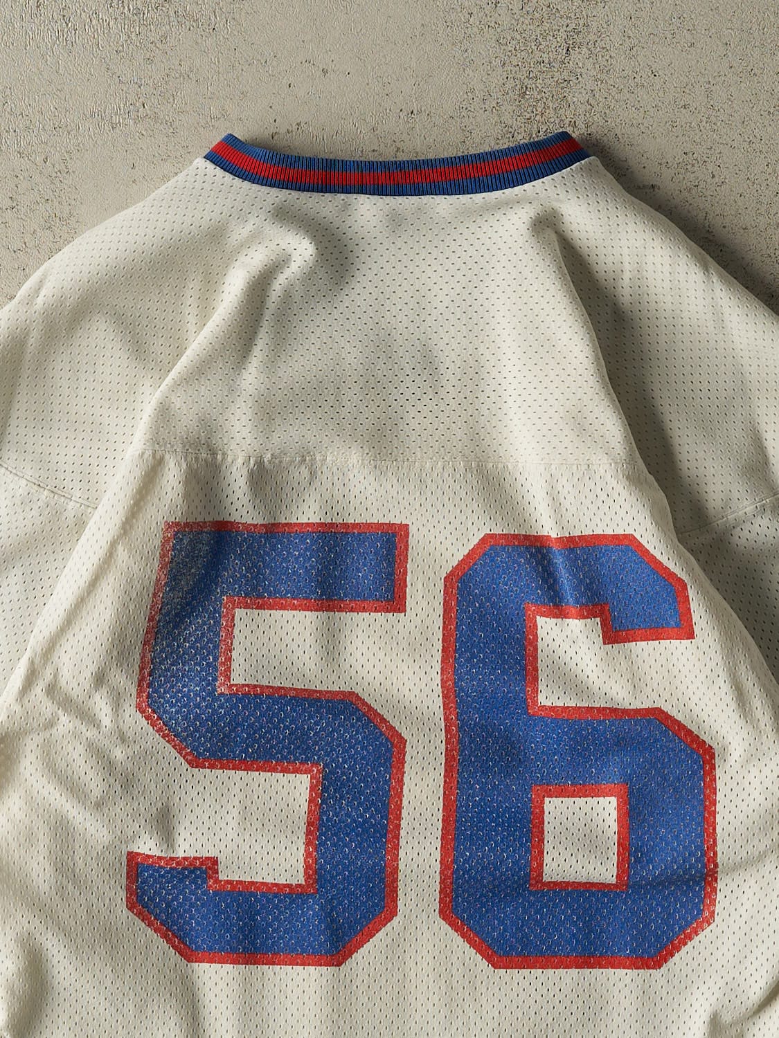 Vintage 80s White New York Giants #56 Lawrence Taylor Jersey (L)