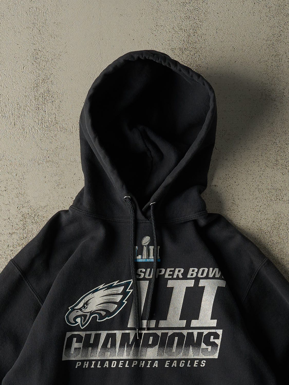 18' Black Philadelphia Eagles Super Bowl Champions Hoodie (M)