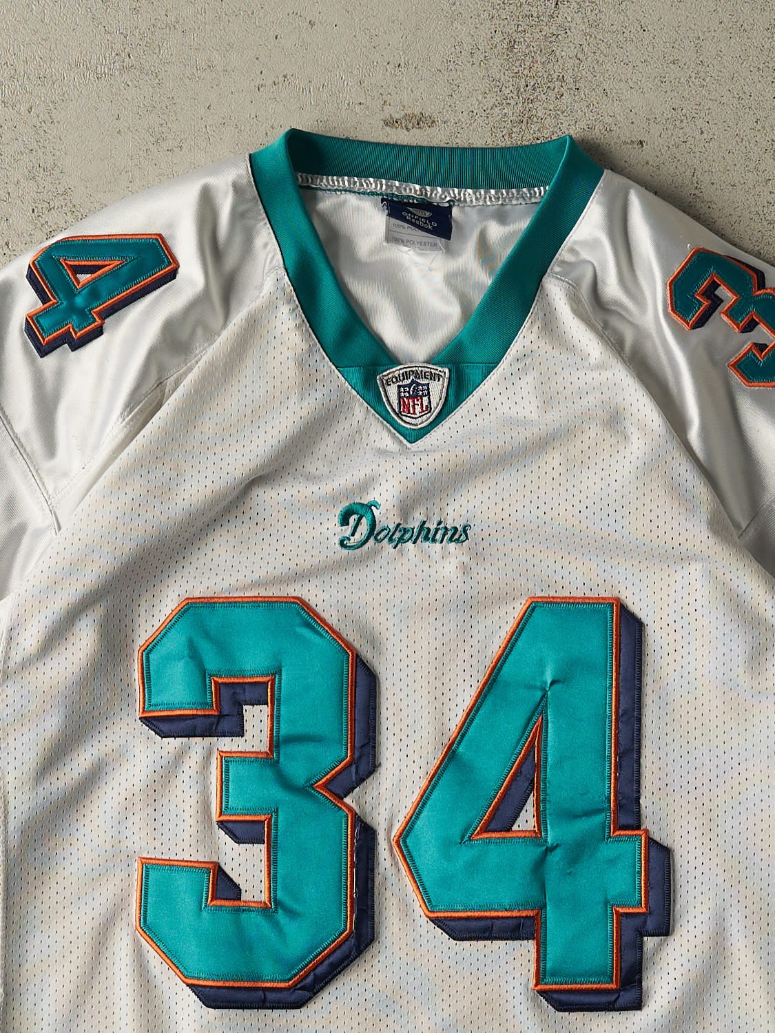 Vintage Y2K White Miami Dolphins #34 Ricky Williams Jersey (XL)
