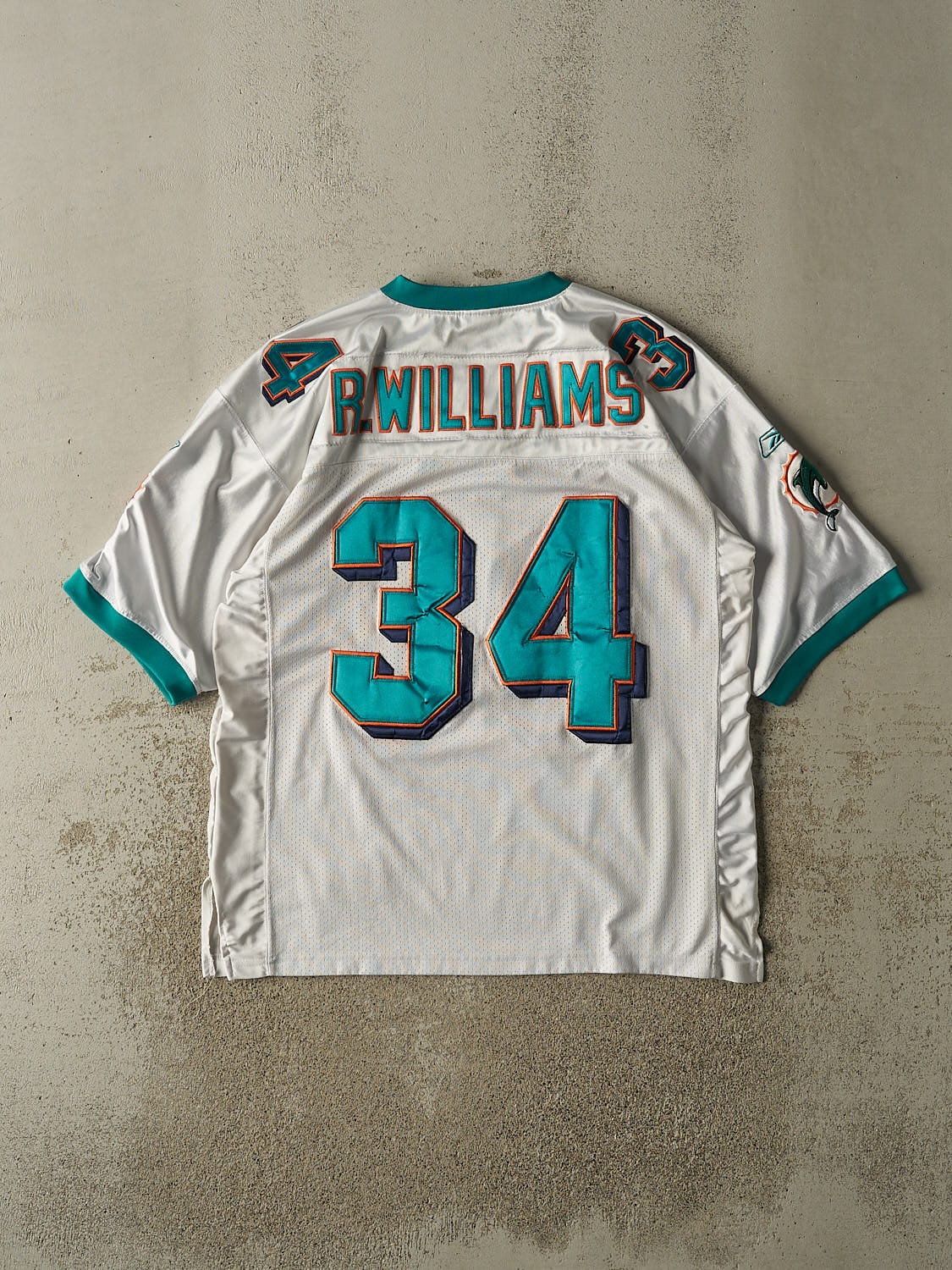 Vintage Y2K White Miami Dolphins #34 Ricky Williams Jersey (XL)